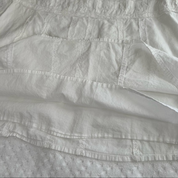 PRANA WHITE COTTON SHORT SKIRT.Size 10 - Picture 8 of 10